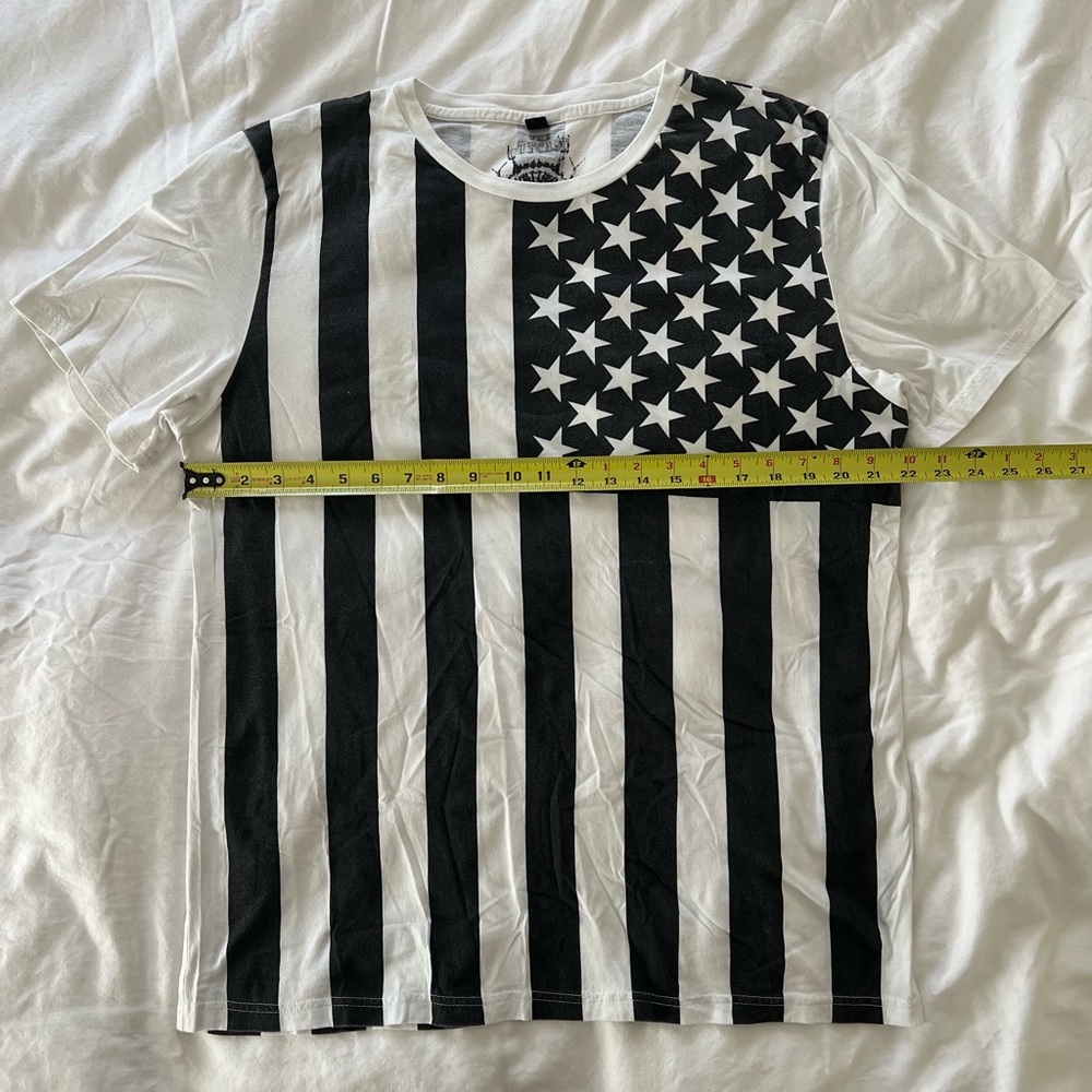 Black Bars & Stars T-Shirt Large